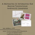 A Matematika és Informatika Kar magyar tagozatának tanévnyitó ünnepsége – 2022. október 3.