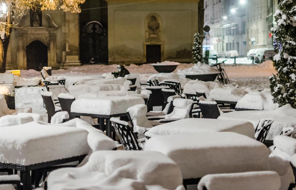 Winter in the Museum Square