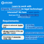 AROBS – Internship Angular