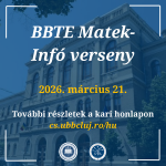 BBTE Matek-Infó verseny – 2026