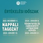 Az oktatói tevékenység hallgatók általi kiértékelése, 2023–2024-es egyetemi tanév, I. félév