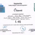 Diákjaink beszámolója a Sapientia – ECN 2013 matematika csapatversenyről