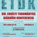 A XVI. Erdélyi Tudományos Diákköri Konferencia programja