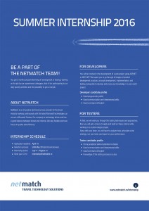 NetMatch Summer Internship 2016