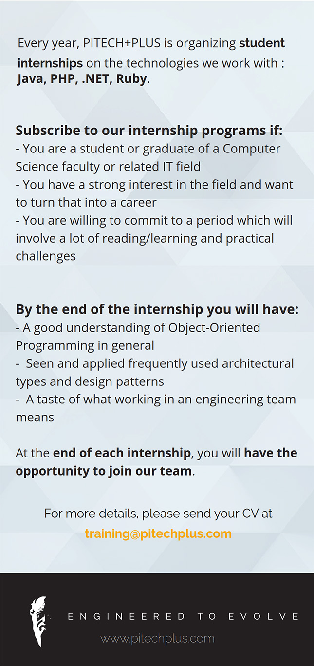 PITECH+PLUS 2016 Internship