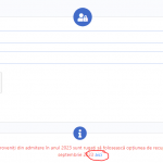 Anunț cu privire la derularea activităților administrative în anul universitar 2023/2024