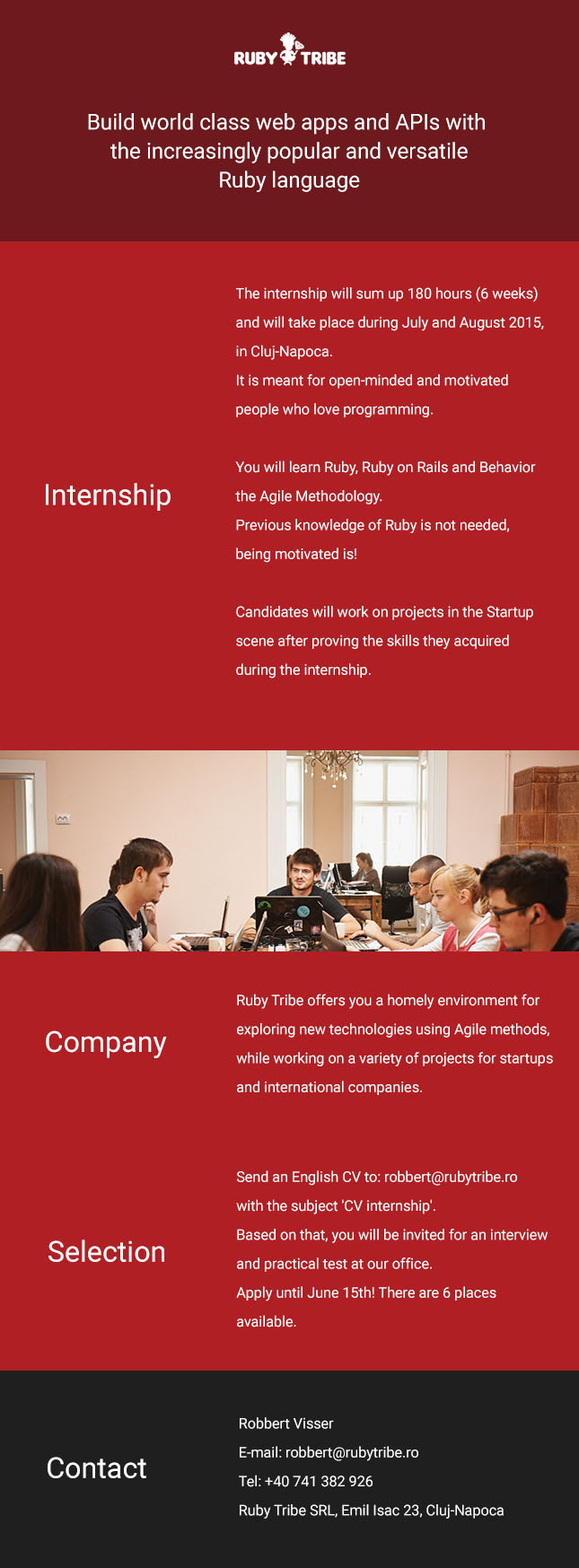 Ruby Tribe Internship