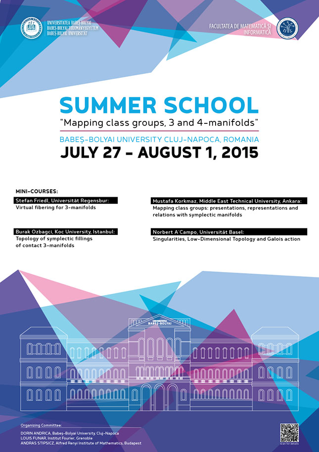 Mapping class groups, 3 and 4-manifolds summer school