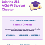 Alătură-te UBB ACM-W Student Chapter! 💜