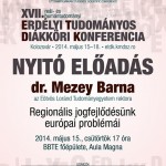 A XVII. Erdélyi Tudományos Diákköri Konferencia programja