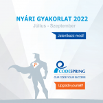 Codespring nyári szakmai gyakorlat – 2022