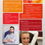 Make the most of your summer! Become an intern @evoline