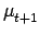 $ \mu_{{t+1}}^{}$