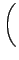 $\displaystyle \left(\vphantom{ \theta\left( \frac{\theta}{2}-a\right)}\right.$
