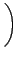 $\displaystyle \left.\vphantom{ \theta\left( \frac{\theta}{2}-a\right)}\right)$