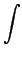 $\displaystyle \int$
