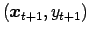 $({\ensuremath{\boldsymbol { x } }}_{t+1},y_{t+1})$