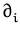 $ \partial_{i}^{}$