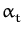 $ \alpha_{t}^{}$