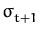 $ \sigma_{t+1}^{}$