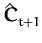 $ \hat{{\boldsymbol { C } }}_{t+1}^{}$
