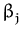 $\displaystyle \beta_{j}^{}$