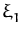 $ \xi_{1}^{}$