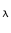 $\scriptscriptstyle \lambda$