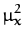 $\displaystyle \mu_{\boldsymbol { x } }^{2}$