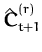 $\displaystyle \hat{{\boldsymbol { C } }}_{t+1}^{(r)}$
