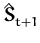 $ \hat{{\boldsymbol { S } }}_{t+1}^{}$