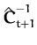 $ \hat{{\boldsymbol { C } }}_{t+1}^{-1}$