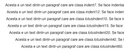 text indent